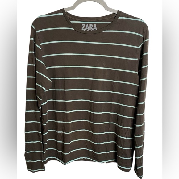 Zara Other - Zara Brown and White Striped Top